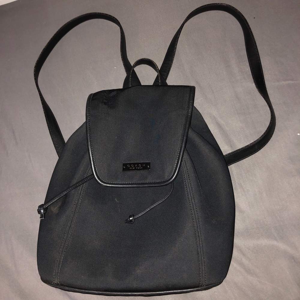 Coach Black Mini Backpack